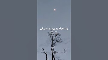 سورة الحجر من آية٩٧-٩٩ القارئ هزاع البلوشي