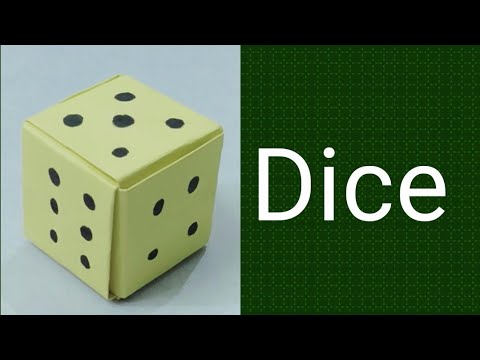 How to make a paper Dice - YouTube