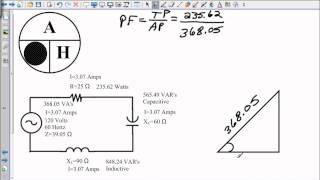 Power Factor and Angle Theta in a Series RLC Circuit.wmv