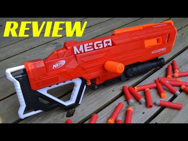 Nerf N-Strike Mega Accustrike Thunderhawk Blaster with 50 Nerf Mega Darts