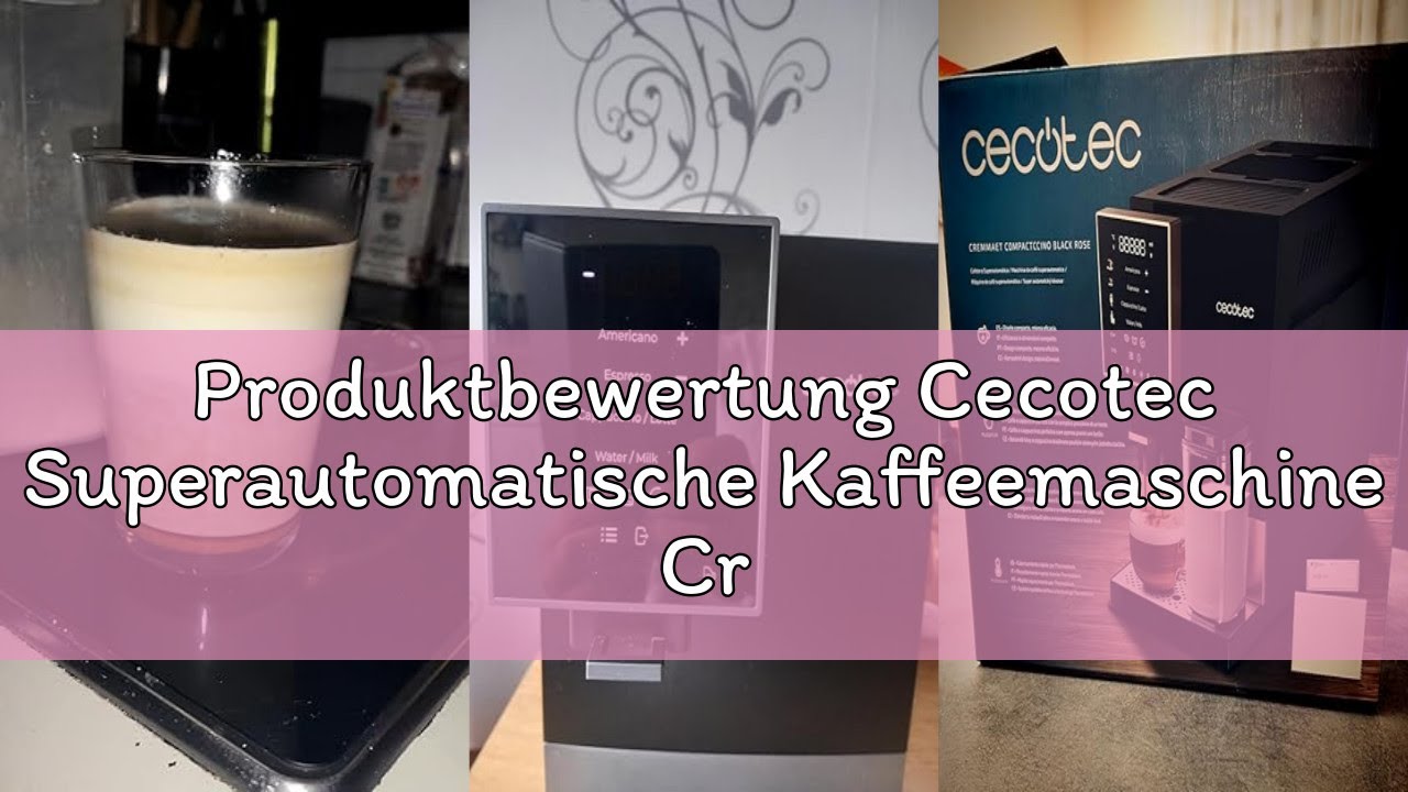 Produktbewertung Cecotec Superautomatische Kaffeemaschine Cremmaet Compactccino Black Silver, 19 Bar