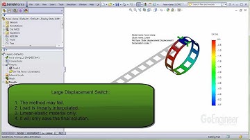 SOLIDWORKS Simulation - Large Displacement Case 1