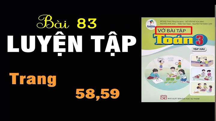 Vở bài tập toán lớp 3 trang 59 tập 2 năm 2024