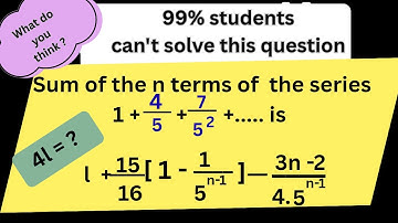 Sequence & Series | Jee 2026 |  PYQs | Tricky Question 
