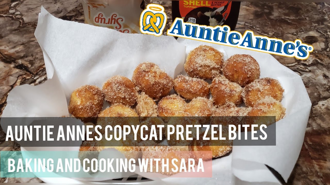 Auntie Anne's CinnamonSugar Pretzel Bite Copycat Recipe! Baking and