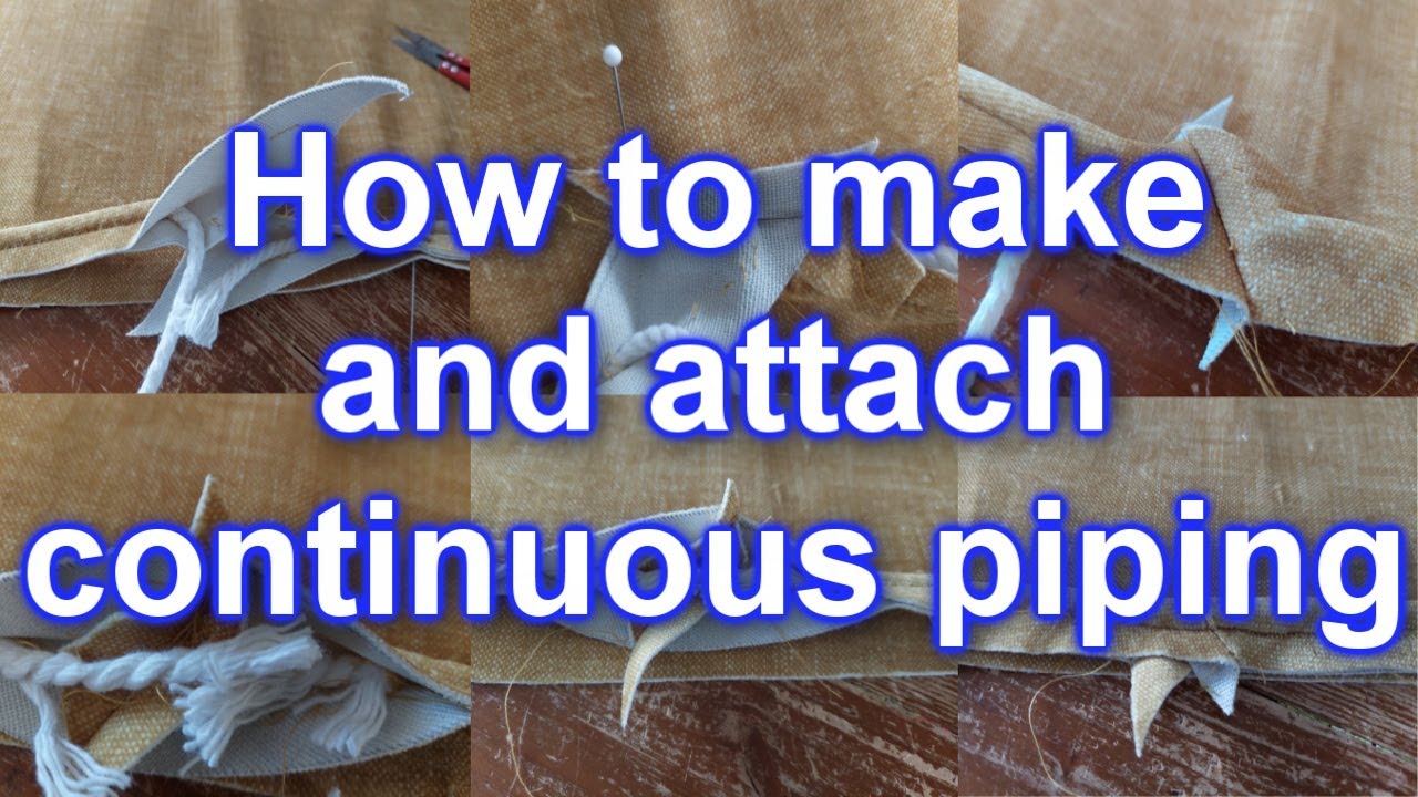 How to Make & Sew Piping 