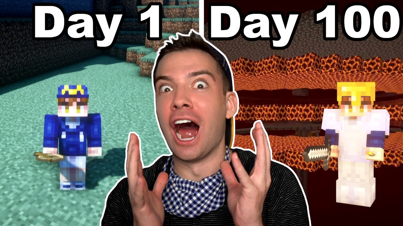 My First 100 Days In Minecraft YouTube My First 100 Days In Minecraft YouTube