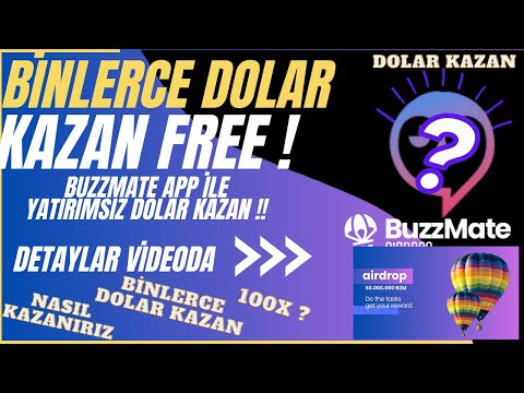 BuzzMate İle Ücretsiz Bzm Token Dolar Kazan #kripto