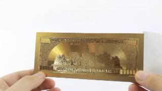 100 US Dollar Gold Design, highest quality on the market. Hot Sale on Ebay