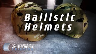 Hydro Dipping Multi-Cam On Ballistic Helmets | TWN Industries Hydro Dipping Multi-Cam On Ballistic Helmets | TWN Industries