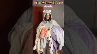 Meesho Cutest Bunny Nightsuit!!🧸🐰#meeshohaul #meeshonightwearhaul #nightsuithaul #cute #winterwear screenshot 4