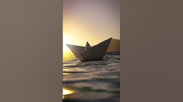 The "PAPER BOAT" Blender animation #blender #blenderanimation