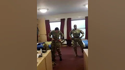 Wow..US Army ladies jams to SHATTA Wale's BORJOR..