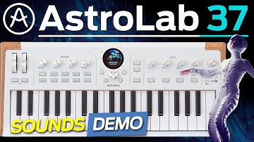 Arturia ASTROLAB 37 -new COMPACT KEYBOARD with portable virtual instruments (SOUND & MUSIC DEMO)