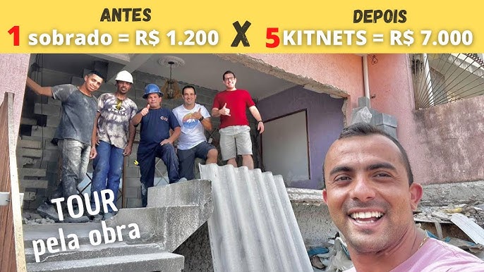 Como transformar sua casa própria em RENDA? O apartamento dele virou 30  KITNETS para aluguel 