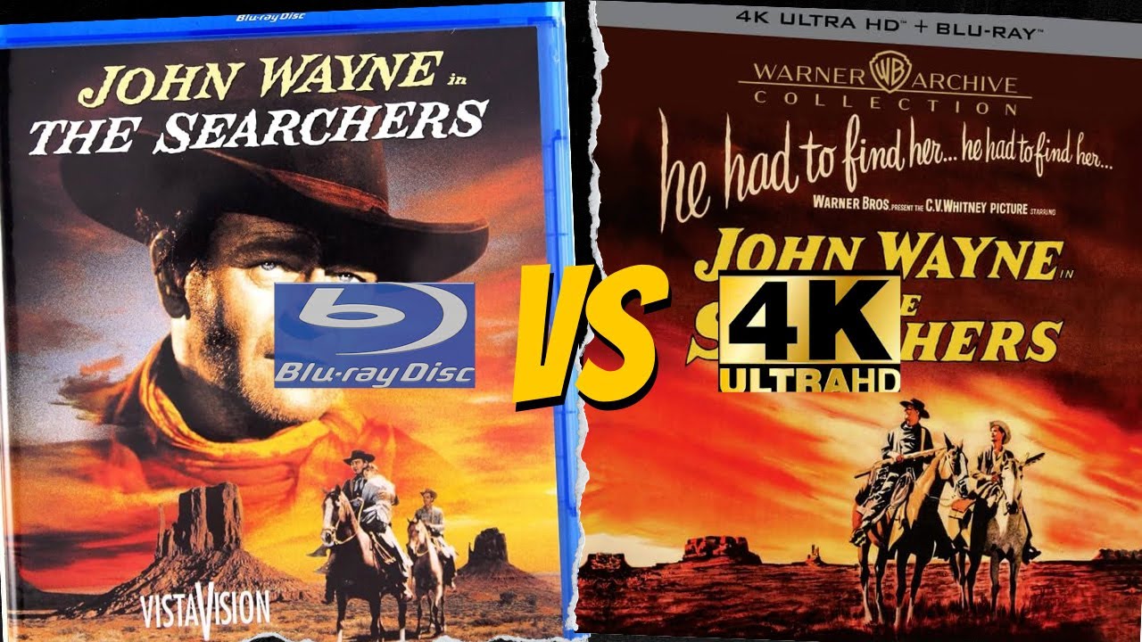 Reconstructed The Color Grading The Searchers (1956) 4K Ultra HD VS 2006 Bluray COMPARISON
