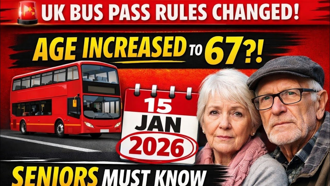 🚍 UK Bus Pass Rules Change from 15th January 2026 – Full Update!