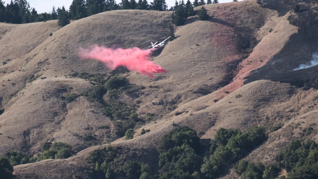 Spirit Fire near Woodacre, Marin County, CA August 27, 2019 YouTube