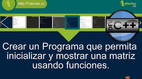 funciones – visual c++ (funcion inicializar, mostrar matriz)
