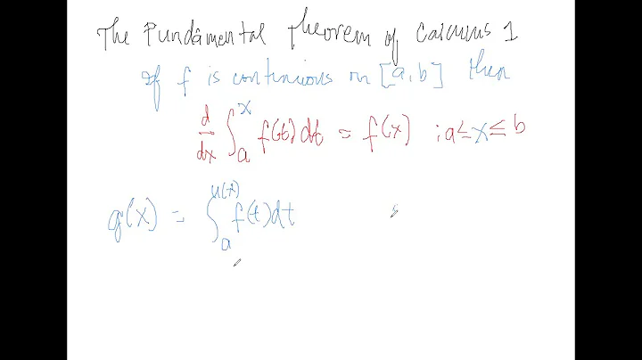 First Fundamental Theorem of Calculus (FFTC) Problem #1 of 6