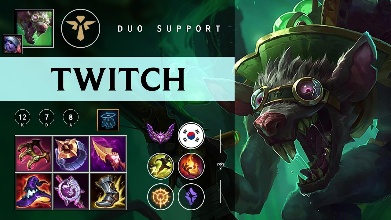 Twitch Support vs Shaco - KR Master Patch 26.04