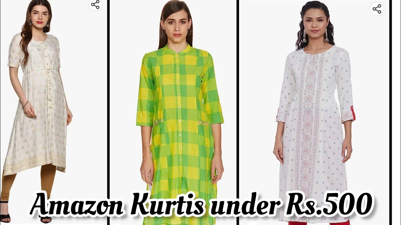 Amazon Short Kurtis Haul under 500 Rs | Summer Short kurtis | Perkymegs  Hindi - YouTube