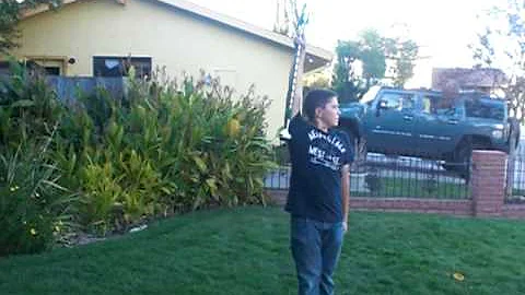 Nick Perrando Spinning His Military Baton
