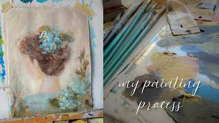 Painting A Girl and Hydrangeas-My Painting Process