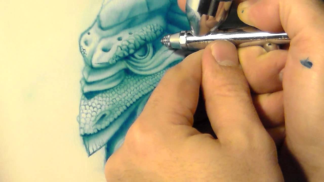 DRAGON HEAD AIRBRUSH SKETCH - thptnganamst.edu.vn