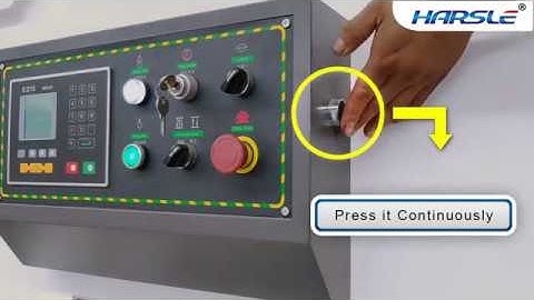 How to inflate nitrogen gas for hydraulic shearing machine, raise up cutting knife holder