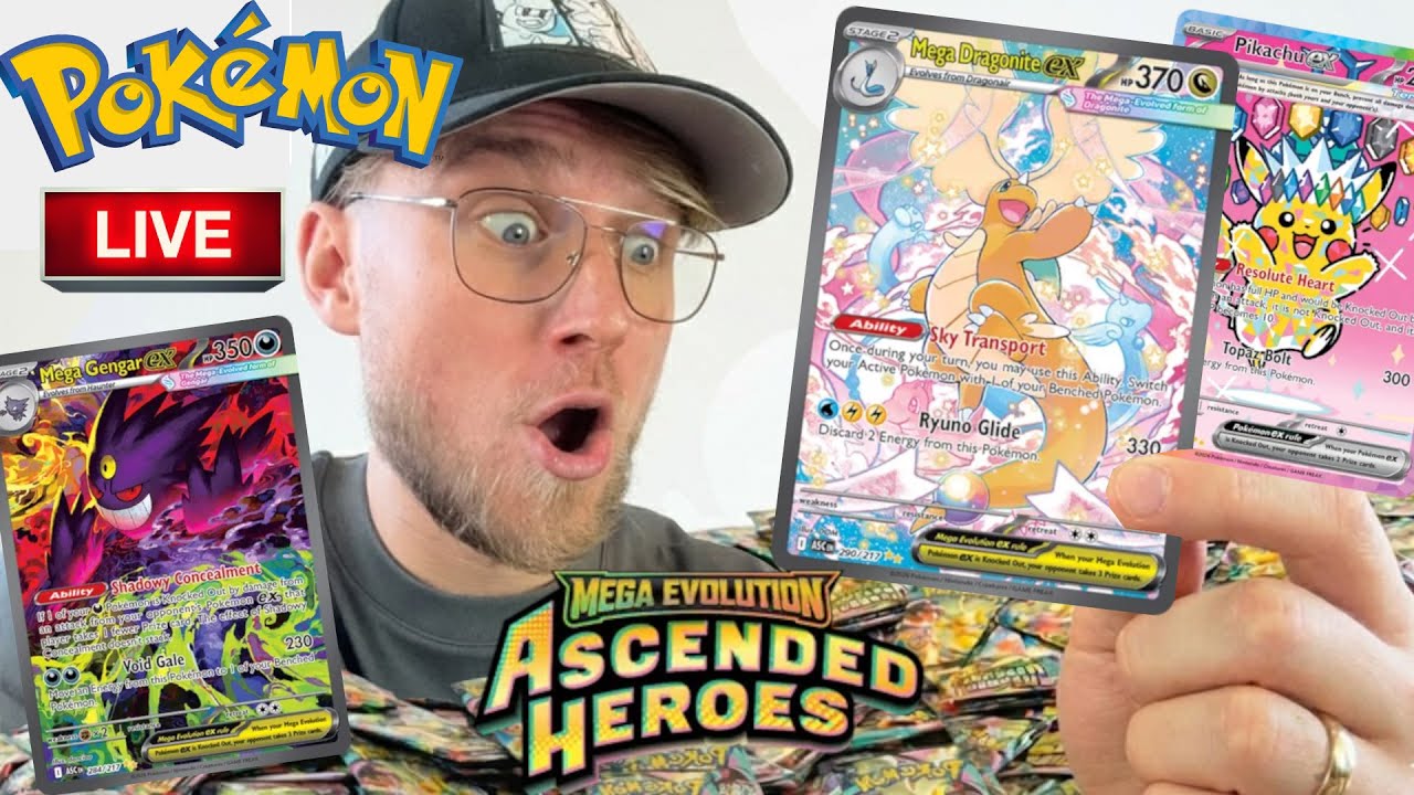 *KARTY POKEMON* - otwieramy Ascended Heroes (na żywo)