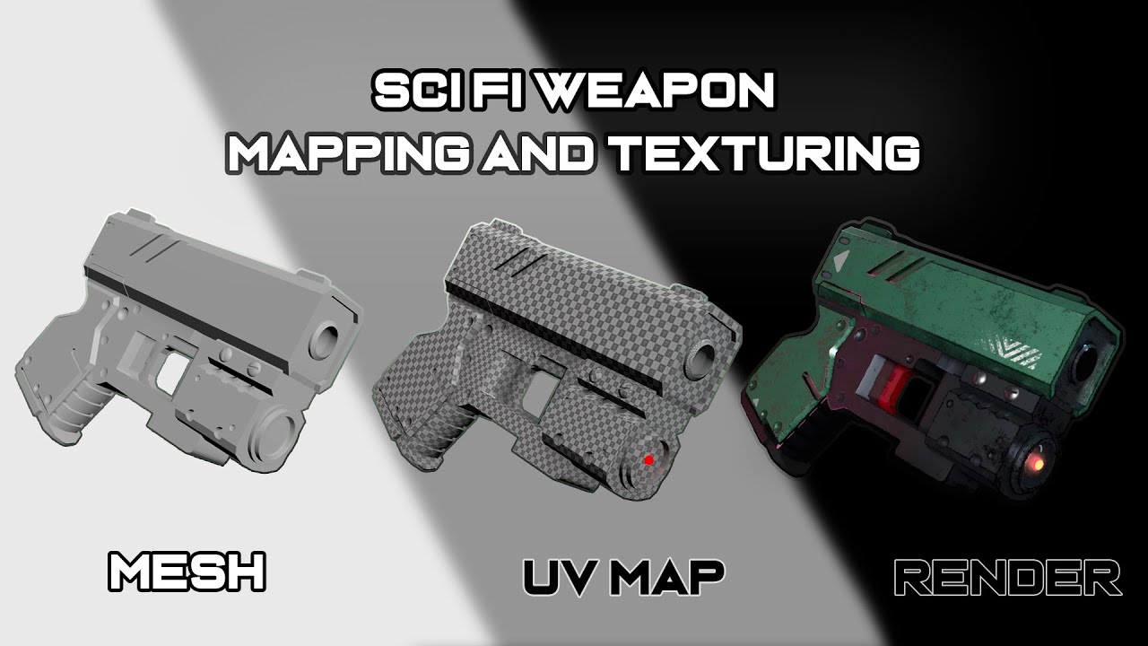 How to Modeling Stylized Weapon: Mapping, Texuring and Final Render ...