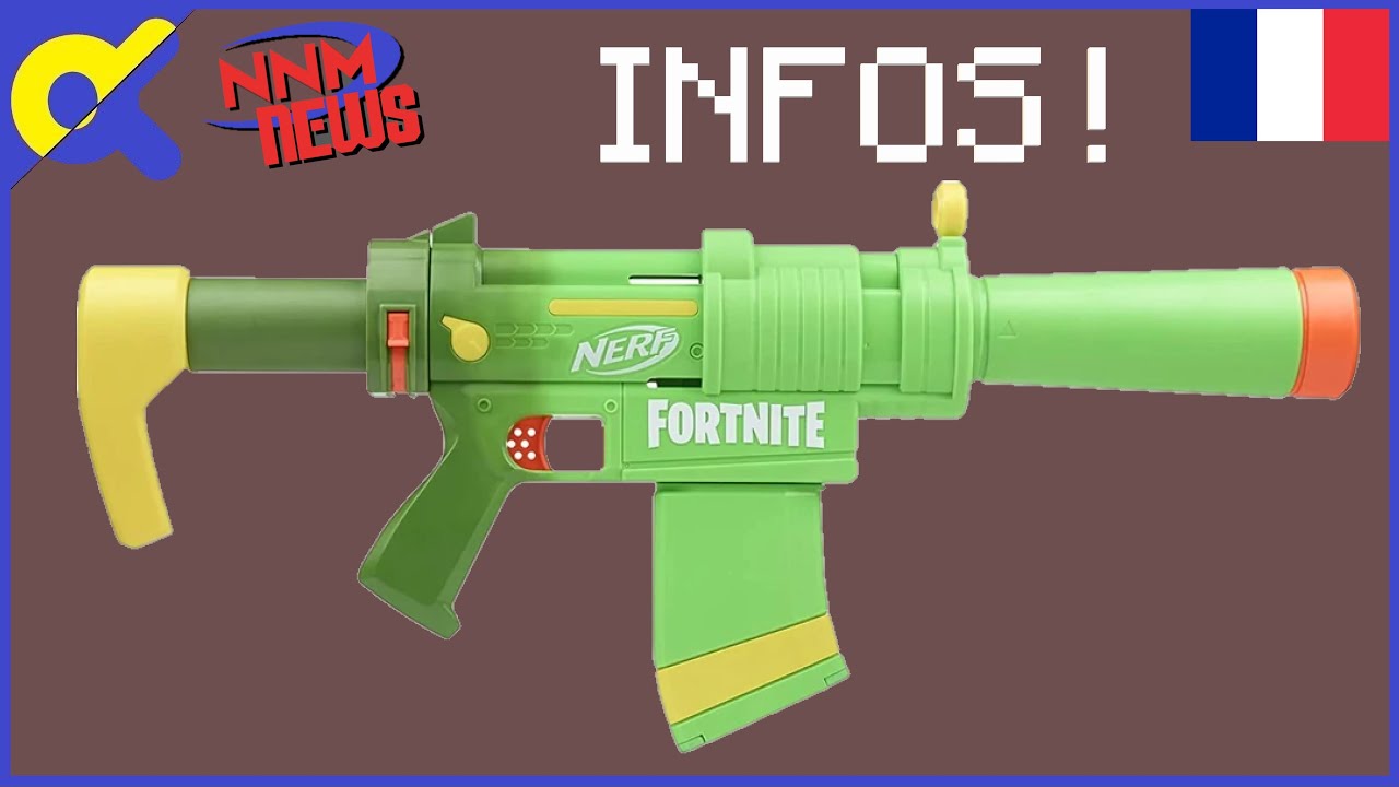 Le Nerf Pistolet Mitrailleur silencieux de Fortnite, SMG-ZESTY !