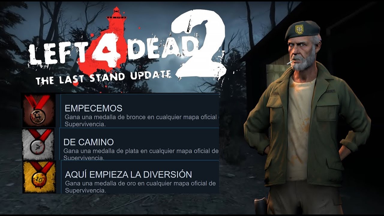 Logro Medalla Bronce, Plata y Oro | Supervivencia | Left 4 Dead 2:The Last Stand Update Achievements