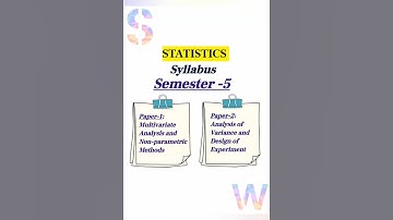 Statistics Syllabus | Semester-5 | B.Sc. #statistics#syllabus