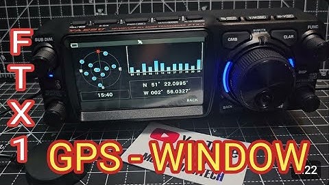 Yaesu FTX-1 Display GPS info 