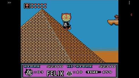Felix the cat. Nes. Android. Emulator Nes Emu. Levels 1--3.