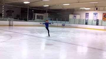 Figure Skating Practice: 12-19-11 (axel, double salchow, double loop, combinations, Michael Rubke)