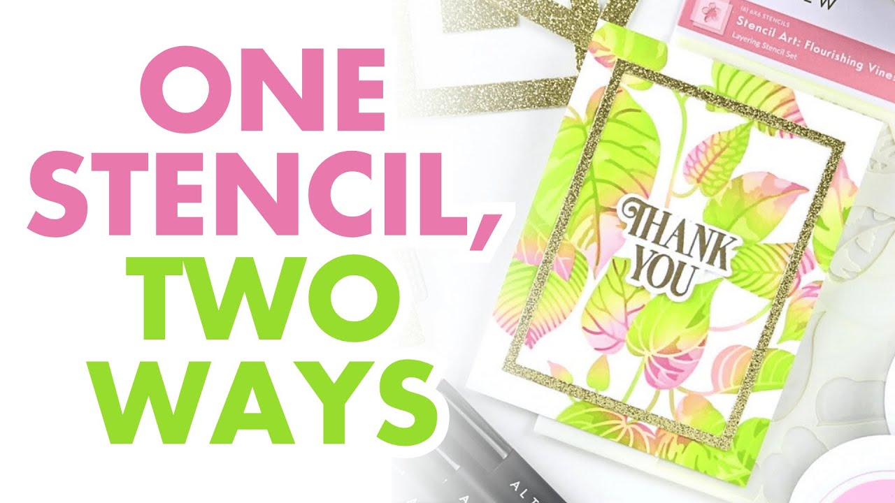 Stencil Art: Flourishing Vines Layering Stencil Set (6 in 1)