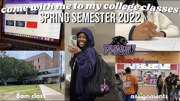 come w/ me to my college classes Prairie View A&M Univerity (HBCU) *spring semester 2022* | zoe rose