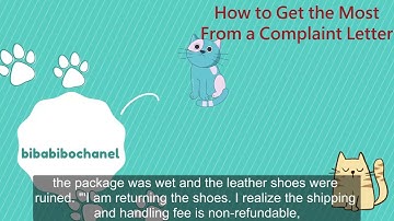 Bibabibo Chanel| Learning English Everyday| How to Get the Most From a Complaint Letter