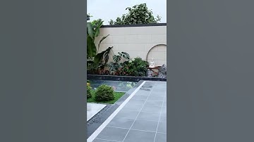 Sân vườn biệt thự đơn giản mà đẹp. #shorts