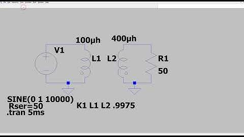 2. Create and simulate a basic transformer with LTSpice