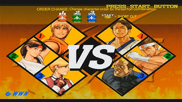 Capcom VS SNK 2 Ryo Yuri King arcade mode