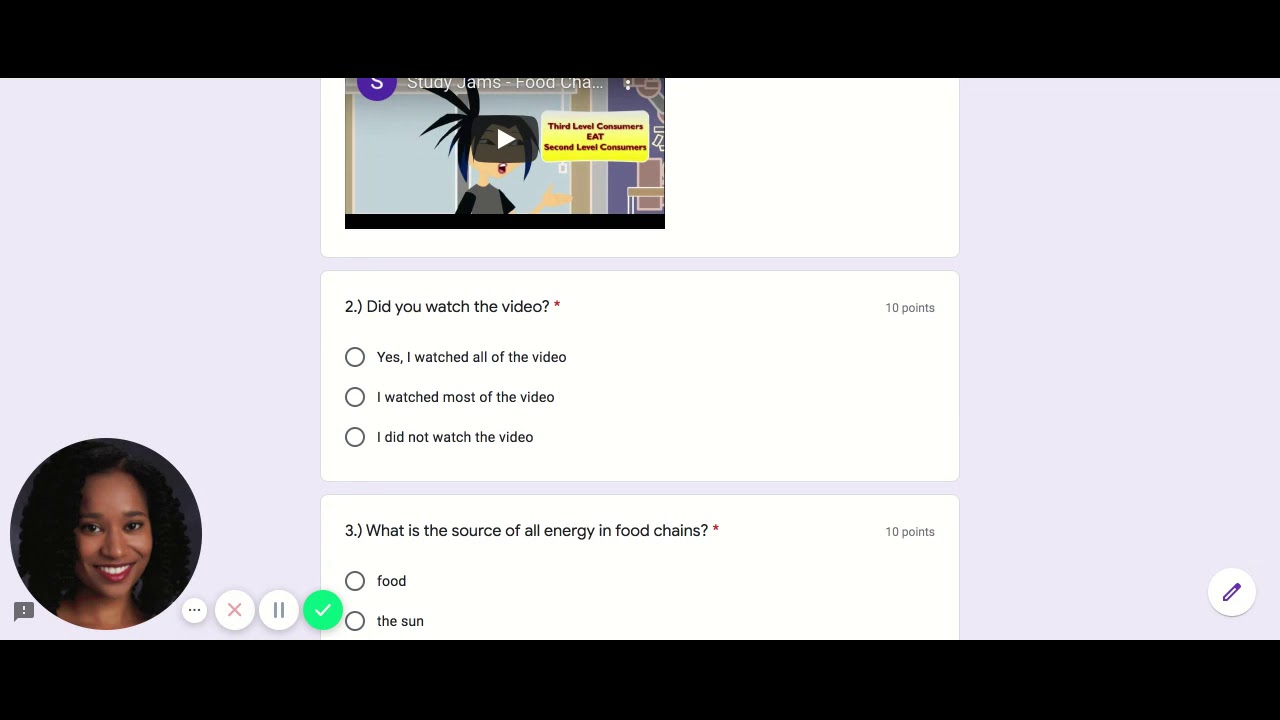 Food Chains Questions and Answers YouTube