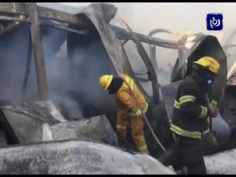 الدفاع المدني الأردني يشارك بإطفاء الحرائق بإسرائيل والضفة الغربية 27 11 2016