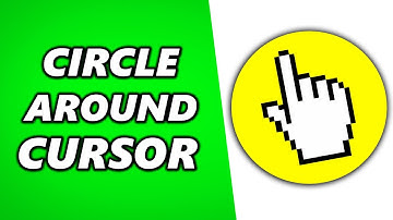How To Get A Yellow Circle Around Your Mouse Cursor (Simple)