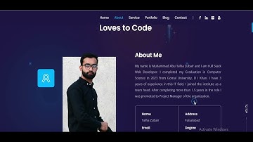 Portfolio Website Using Html And CSS