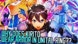 Why does Kirito wear armor in Unital Ring? - Clip from SAO Wikia Podcast EP1 #Shorts