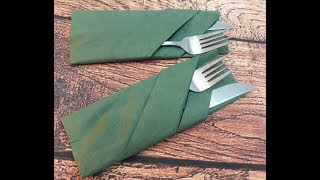 Napkin folding طي المناديل الورقية لموائدكم المميزة